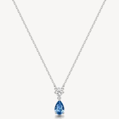 Brosway Collana Argento Cristalli Sapphire Fancy