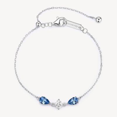 Brosway Bracciale Argento Cristalli Sapphire e Bianchi Fancy