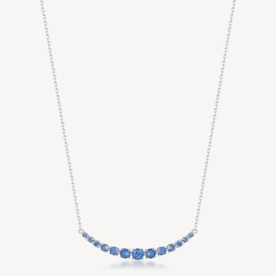 Brosway Collana Argento Zirconi Zaffiro Fancy