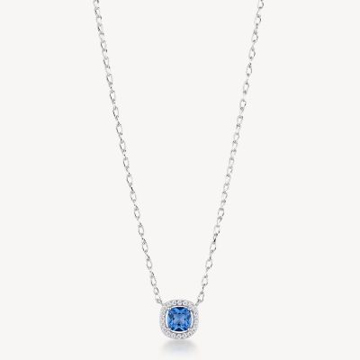 Brosway Collana Argento Zircone Zaffiro Fancy