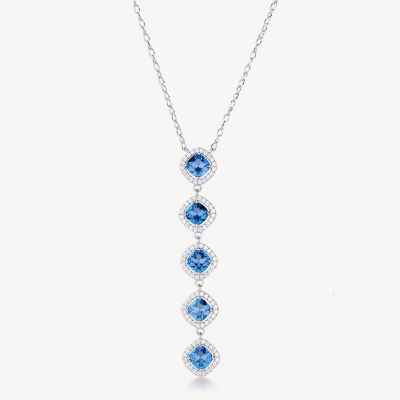 Brosway Collana Argento Zirconi Zaffiro Fancy