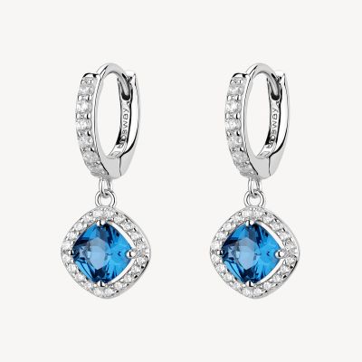 Brosway Cerchi Argento Zirconi Zaffiro e Bianchi Fancy