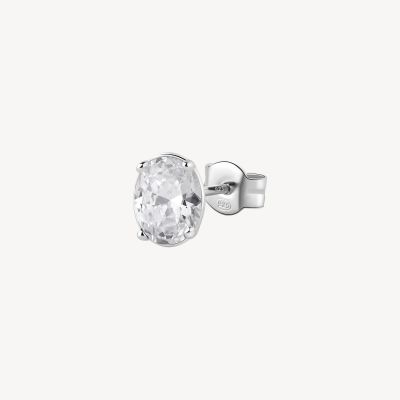 Brosway Orecchino Argento Oval Cubic White Fancy