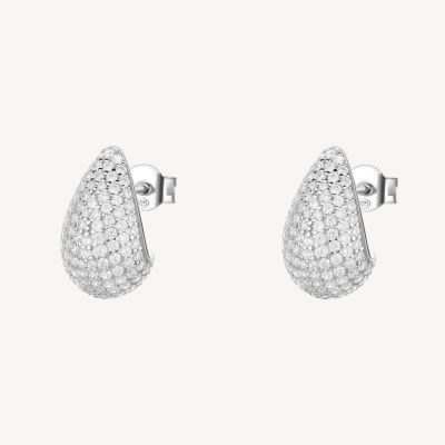 Brosway Orecchini Argento Cristalli Bianchi Fancy