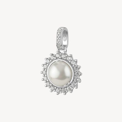 Brosway Pendente Kate Argento Perla e Cristalli Fancy