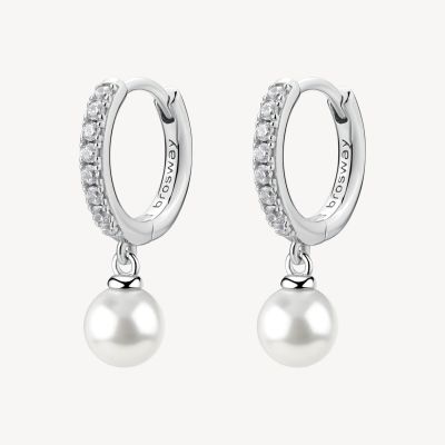 Brosway Cerchi Argento con Perla Bianca Fancy