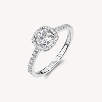 Brosway Anello Argento Zirconi Bianchi Fancy