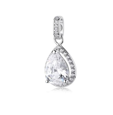 Brosway Pendente Argento Zircone Bianco Fancy