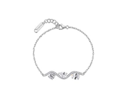 Brosway Bracciale Argento Cristalli e Zirconi Bianchi Fancy