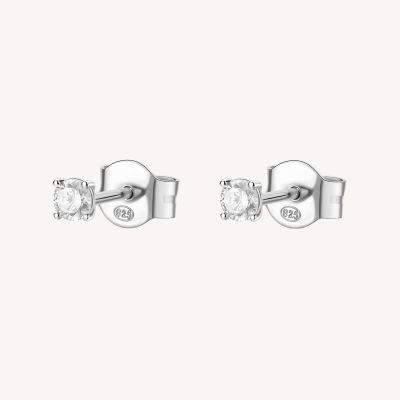 Brosway Orecchini Argento Cristalli Bianchi Fancy
