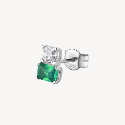 Brosway Orecchino Argento Baguette Emerald Fancy