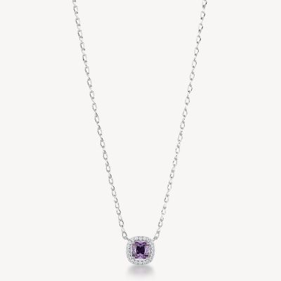 Brosway Collana Argento Zircone Ametista Fancy