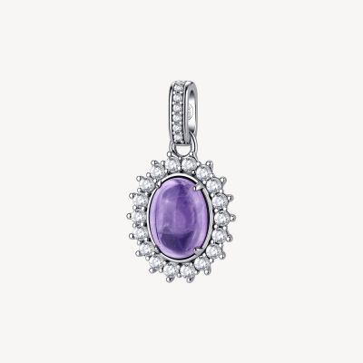 Brosway Pendente kate Argento Ametista e Zirconi Fancy