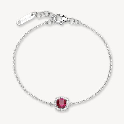 Brosway Bracciale Argento Zircone Rubino Fancy