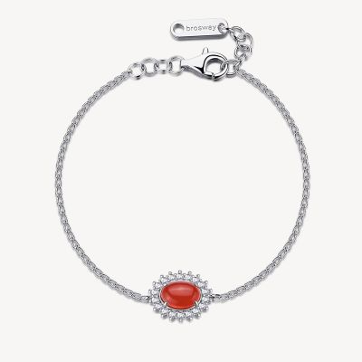 Brosway Bracciale Argento Agata Rossa Fancy