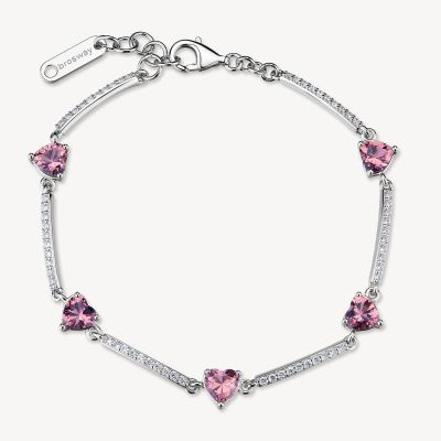 Brosway Bracciale Argento Cuori Vintage Rose Fancy