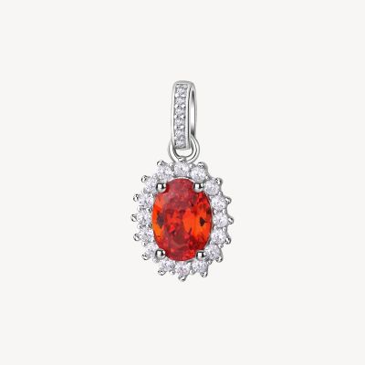 Brosway Pendente Argento Kate Cristalli Arancio Fancy