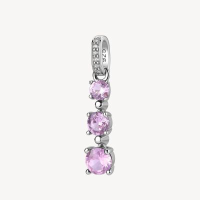 Brosway Pendente Argento Zirconi Rosa e Bianchi Fancy