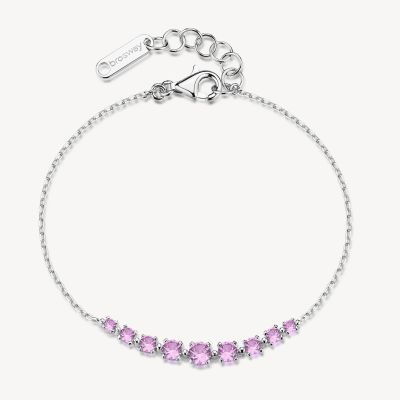 Brosway Bracciale Argento Zirconi Rosa Fancy