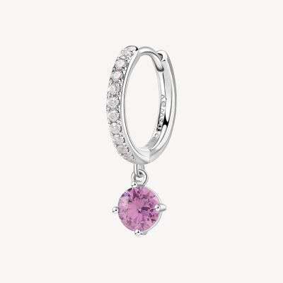 Brosway Mono Orecchino Cerchietto Argento Ruby Fancy