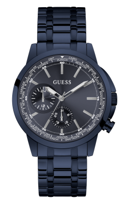 Guess Orologio Acciaio Blu Multifunzione Quadrante Blu