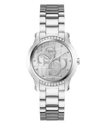 Guess Orologio Solo Tempo Acciaio Quadrante Silver