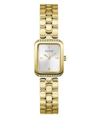 Guess Orologio Solo Tempo Acciaio Gold Quadrante Silver