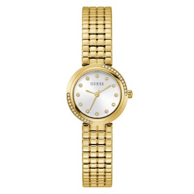 Guess Orologio Solo Tempo Acciaio Gold Clara