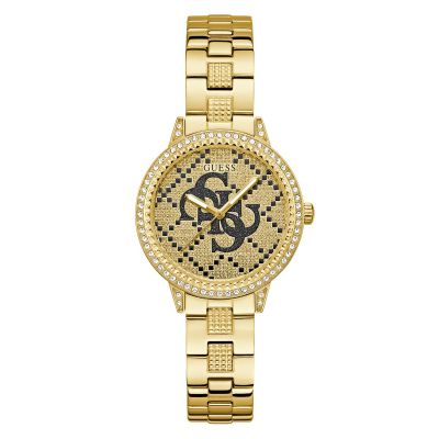 Guess Orologio Solo Tempo Acciaio Gold G Lace