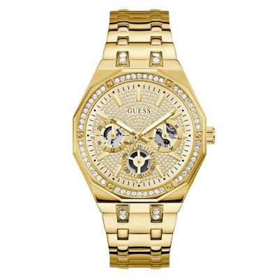 Guess Orologio Multifunzione Acciaio Gold Kryptonite