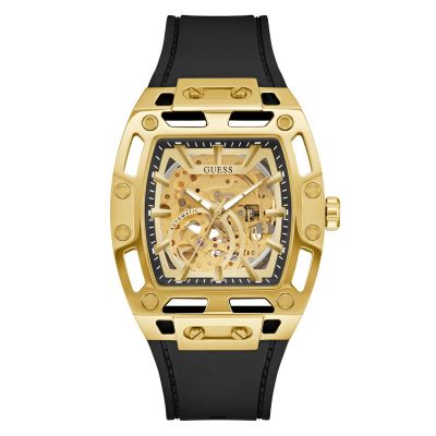 Guess Orologio Solo Tempo Meccanico Acciaio Gold Phoenix