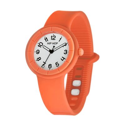 Hip Hop Solo Tempo Arancione Quadrante Bianco