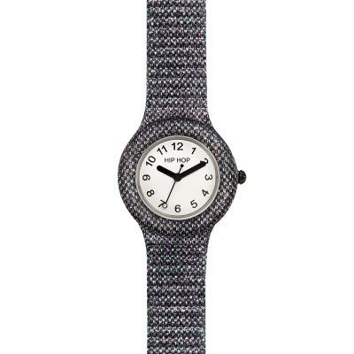 Hip Hop Solo Tempo Lurex Nero Quadrante Bianco