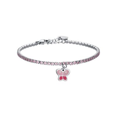 Luca Barra Tennis Junior Cristalli Rosa e Farfalla