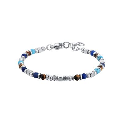 Luca Barra Bracciale Junior Acciaio Pietre Multicolor