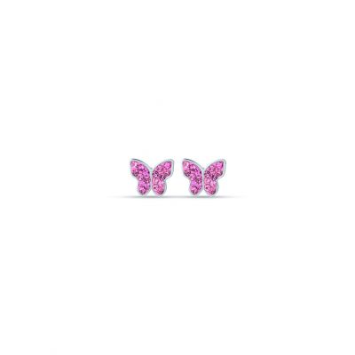 Luca Barra Orecchini Donna Farfalla con Cristalli