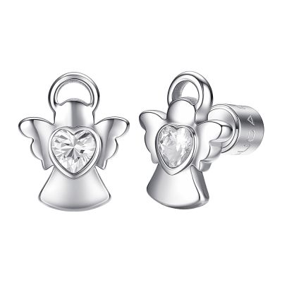 Luca Barra Orecchini Kids Angelo con Zircone