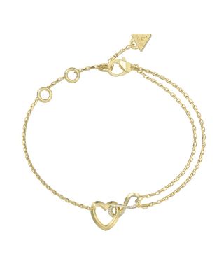 Guess Bracciale Acciaio Gold Cuore con Infinito