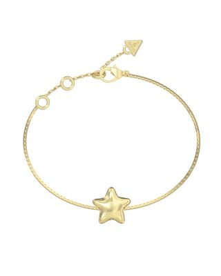 Guess Bracciale Acciaio Gold Stella Bombata