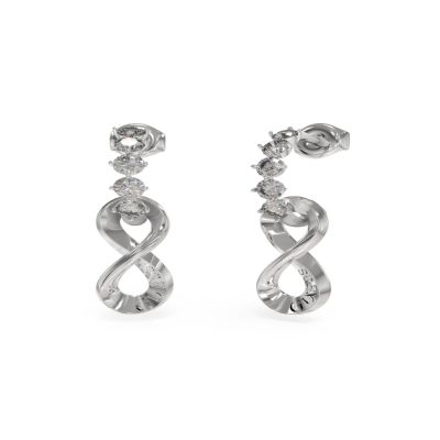 Guess Orecchini Acciaio Infinito e Cristalli