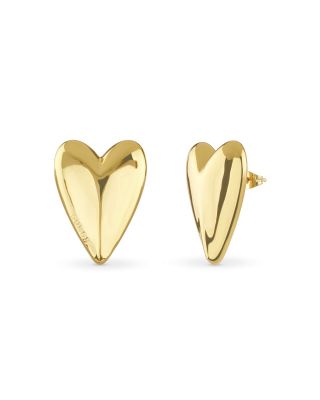 Guess Orecchini Acciaio Gold Cuore Bombato