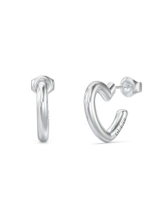 Guess Orecchini Acciaio a Forma di Cuore