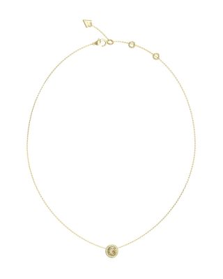 Guess Collana Acciaio Gold Lettera G e Zirconi
