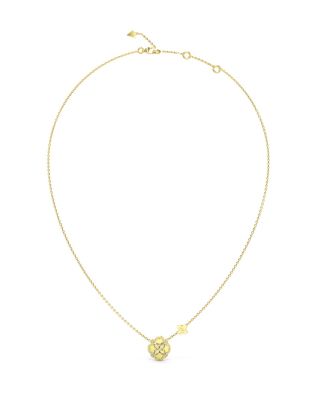 Guess Collana Acciaio Gold FIore Zirconi Bianchi