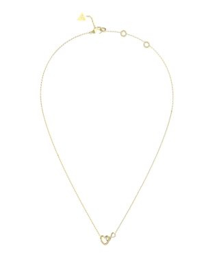 Guess Collana Acciaio Gold Cuore ed Infinito