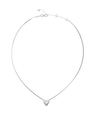 Guess Collana Acciaio Cuore con Zircone Bianco