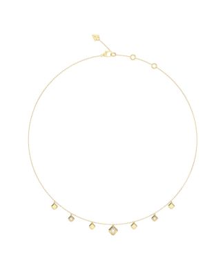 Guess Collana Acciaio Gold con Zirconi Bianchi