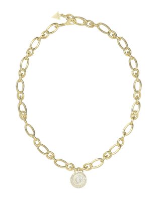 Guess Collana Catena Acciaio Gold con Logo