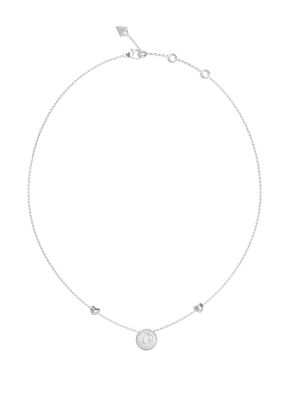 Guess Collana Acciaio Logo e Cuori