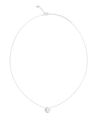 Guess Collana Acciaio Luna con Cristallo Bianco